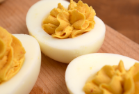 Deviled Eggs with Mi Goreng Instant Noodle Flavor