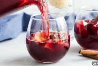 Autumn Sangria with Pears, Cranberries & Warm Spices