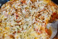 One-Pan Stuffed Pepper Skillet with Ground Beef and Rice