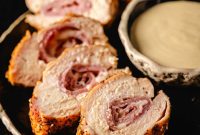Crispy Grilled Chicken Cordon Bleu Recipe with Ham & Melty Cheese