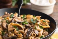 One-Pan Creamy Ground Beef Stroganoff Recipe