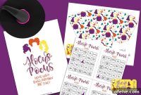 Hocus Pocus Printable Activities and Crafts for Halloween