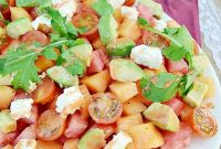 Refreshing Melon and Avocado Salad with Lime & Mint