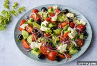 Authentic Greek Salad Recipe with Feta & Classic Dressing