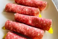 Smoked Salami and Roasted Pepper Pinwheels