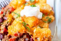 Cheesy Chili Tater Tot Casserole Recipe for Weeknight Meals