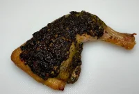 Grilled Chicken Leg Quarters with Basil Pesto Sauce