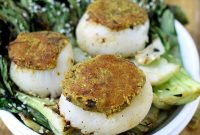 Maple-Glazed Seared Scallops with Toasted Pistachios