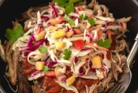Slow Cooker Pulled Pork with Pineapple Coleslaw (Whole30 Paleo GF)