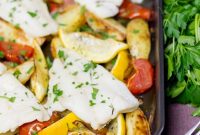 Crispy Oven-Baked Fish and Chips with Lemon Herb Tartar