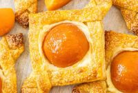 Apricot Cream Cheese Puff Pastry Tart Recipe