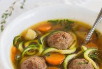 Comforting Vegetable Meatball Soup Recipe with Fresh Herbs