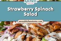 Strawberry Spinach Salad with Feta and Balsamic — Summer Lunch Recipe