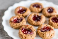 Sugar-Free Nut-Butter and Jam Thumbprint Cookies (Flourless)