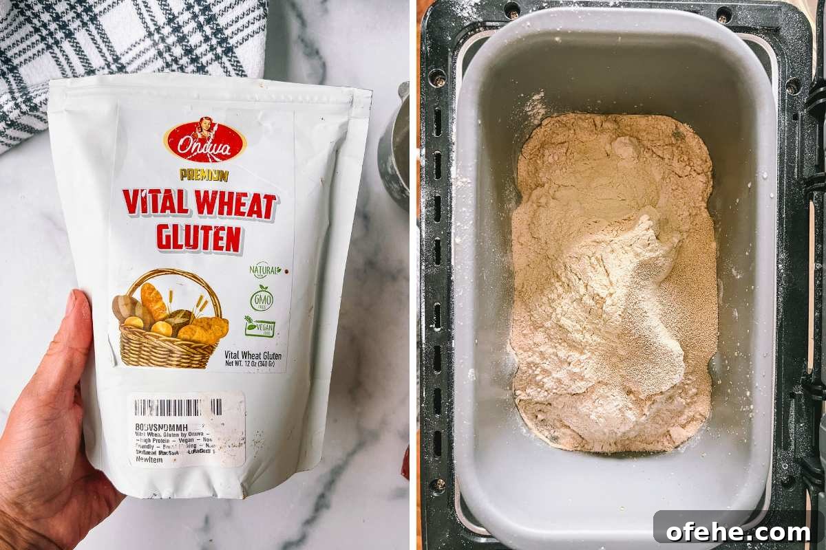 Whole Wheat Dinner Rolls Made in a Bread Machine 3 bag of vital wheat gluten and all ingredients in bread machine.