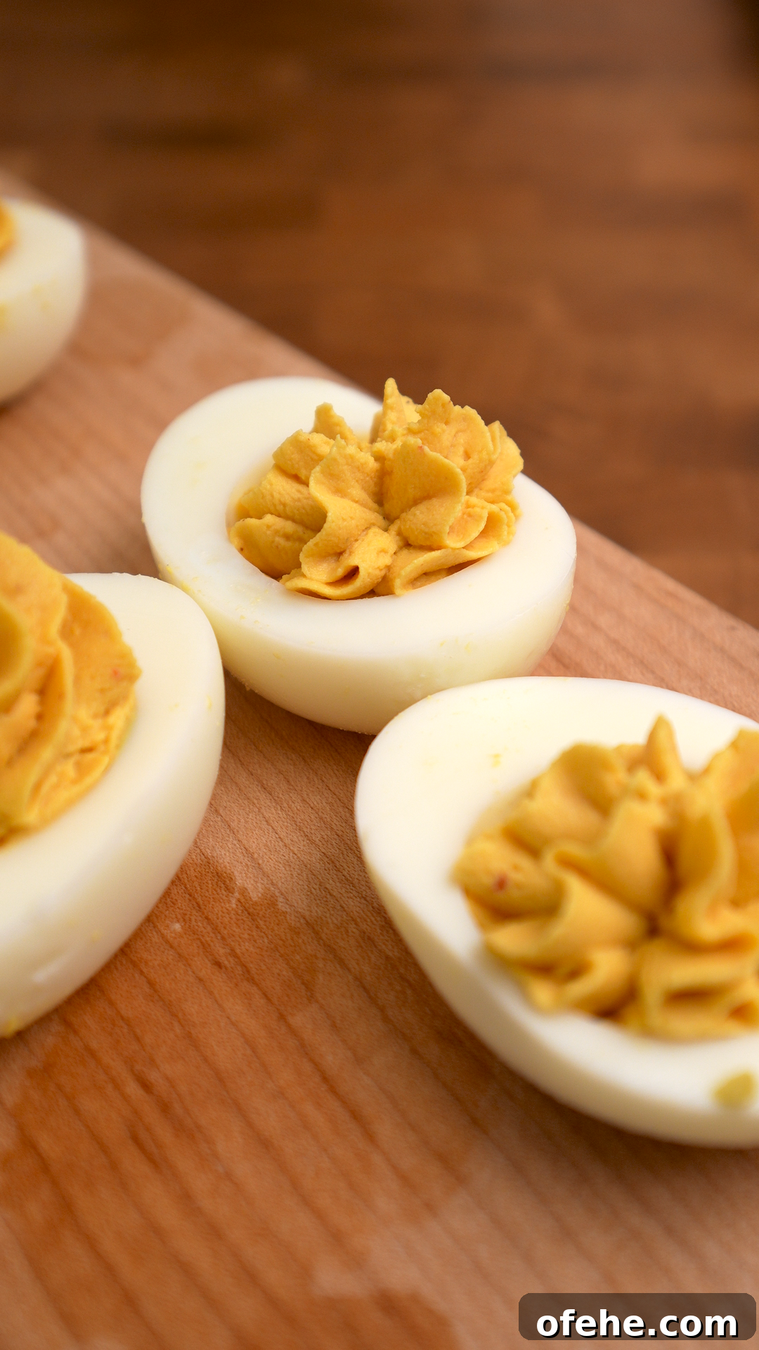 Deviled Eggs with Mi Goreng Instant Noodle Flavor 9 Finished and pretty deviled eggs