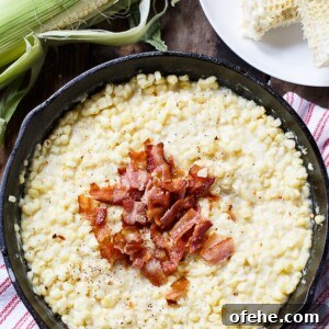 Crispy Country-Fried Skillet Corn Recipe for Southern Flavor 7 Country-Fried Skillet Corn with bacon.