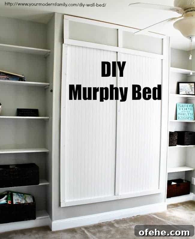 Build a Murphy Bed for Under $150 – Plans & Video Guide 15 Murphy bed Ikea look-a-like