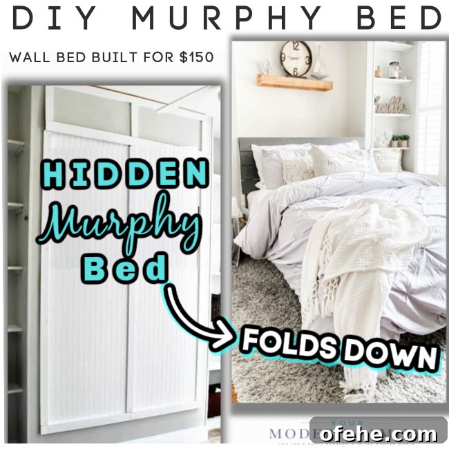 Build a Murphy Bed for Under $150 – Plans & Video Guide 6 Murphy Bed Plans - built it for under $150
