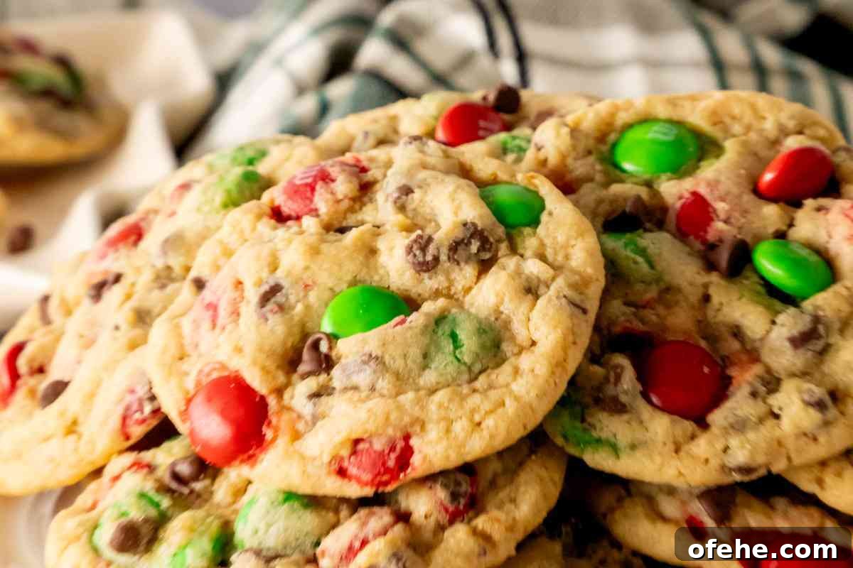 M&M Christmas Cookies MSN image.