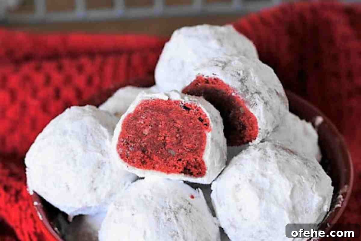 Red Velvet Snowball Cookies msn image.