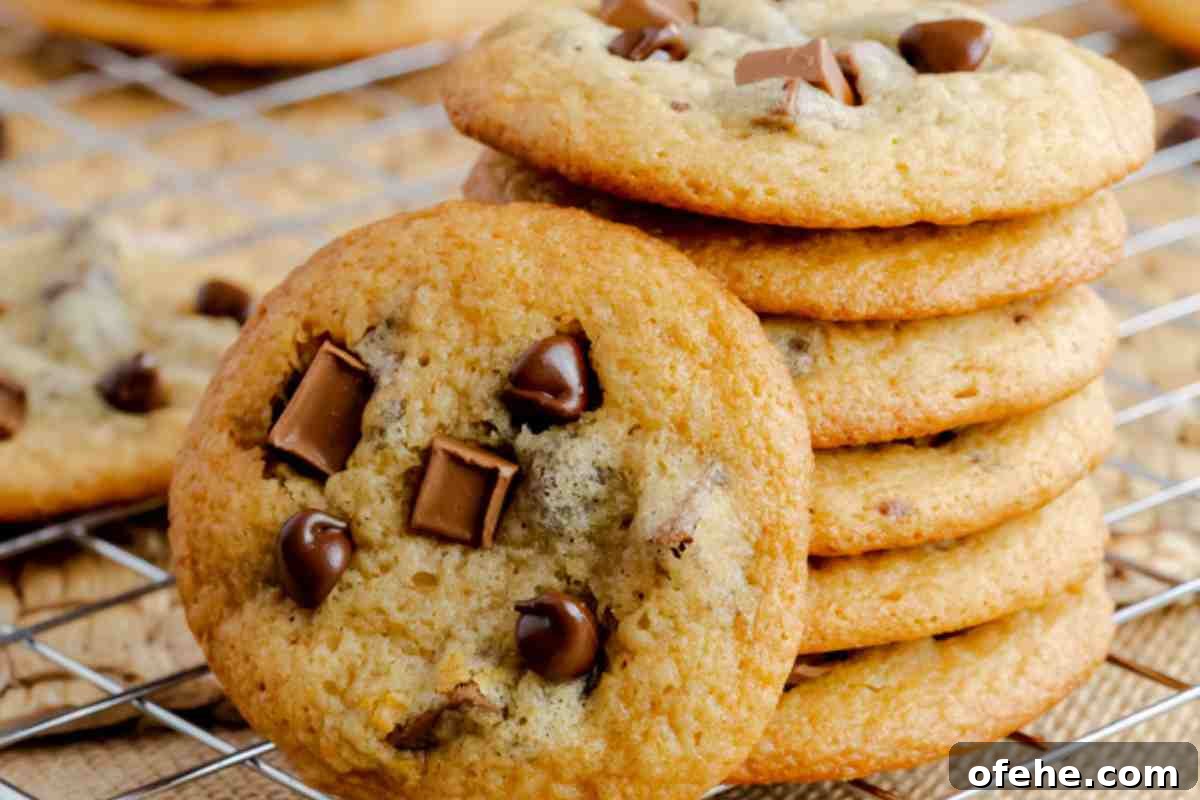 Chewy Chocolate Chip Chunk Cookies.