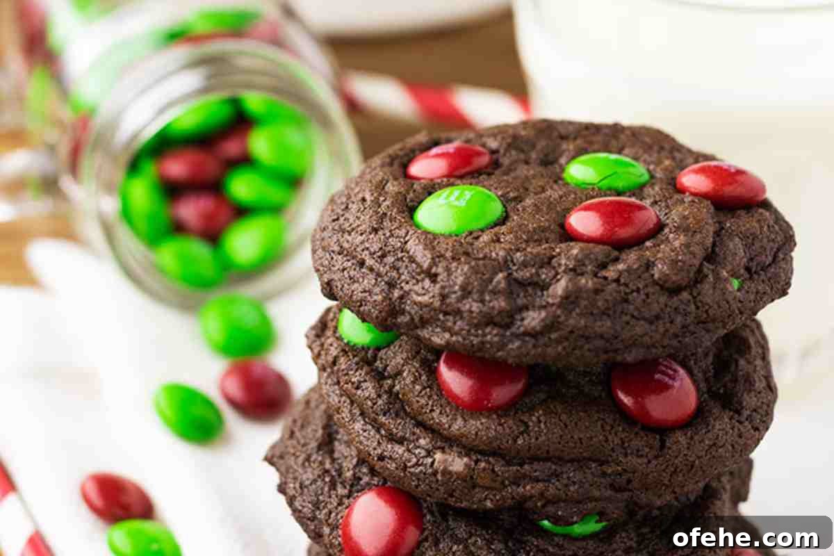 Double Chocolate Chewy M&M Cookies msn image (1)