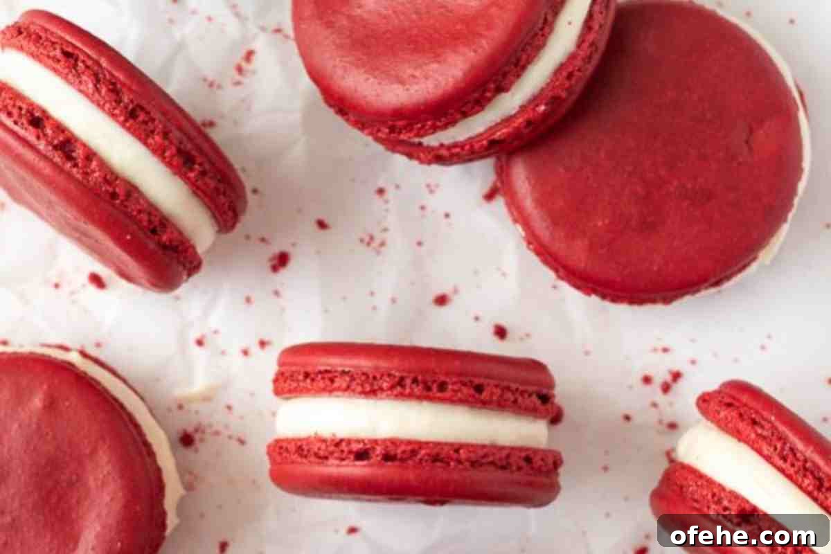 Red Velvet Macarons msn image.