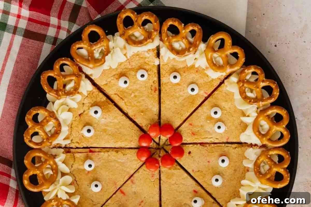 Reindeer Sugar Cookie Bars MSN image.