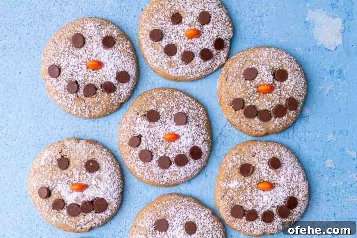 Snowman Peanut Butter Cookies msn image.