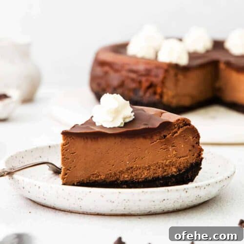 chocolate cheesecake