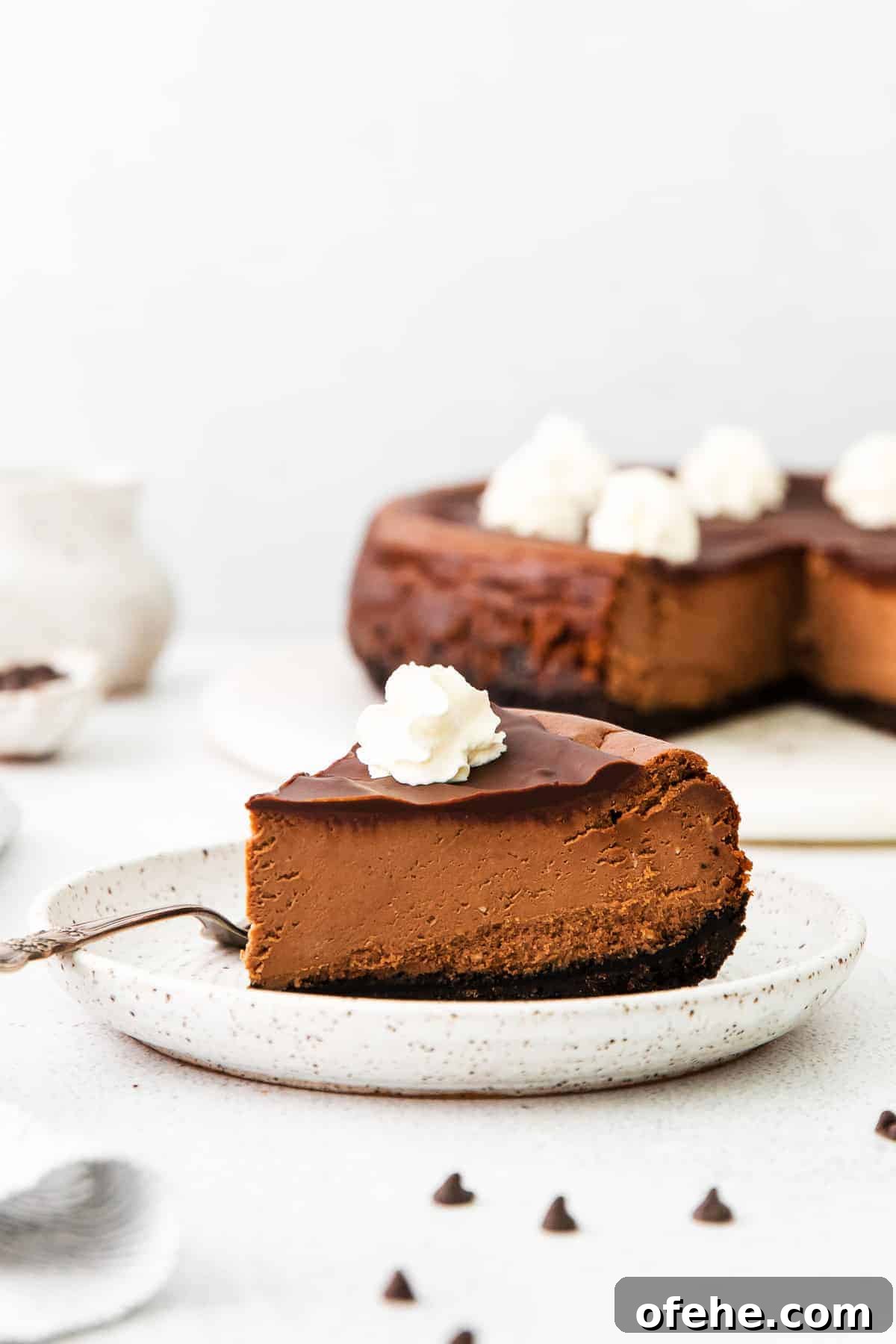cheesecake slice on plate