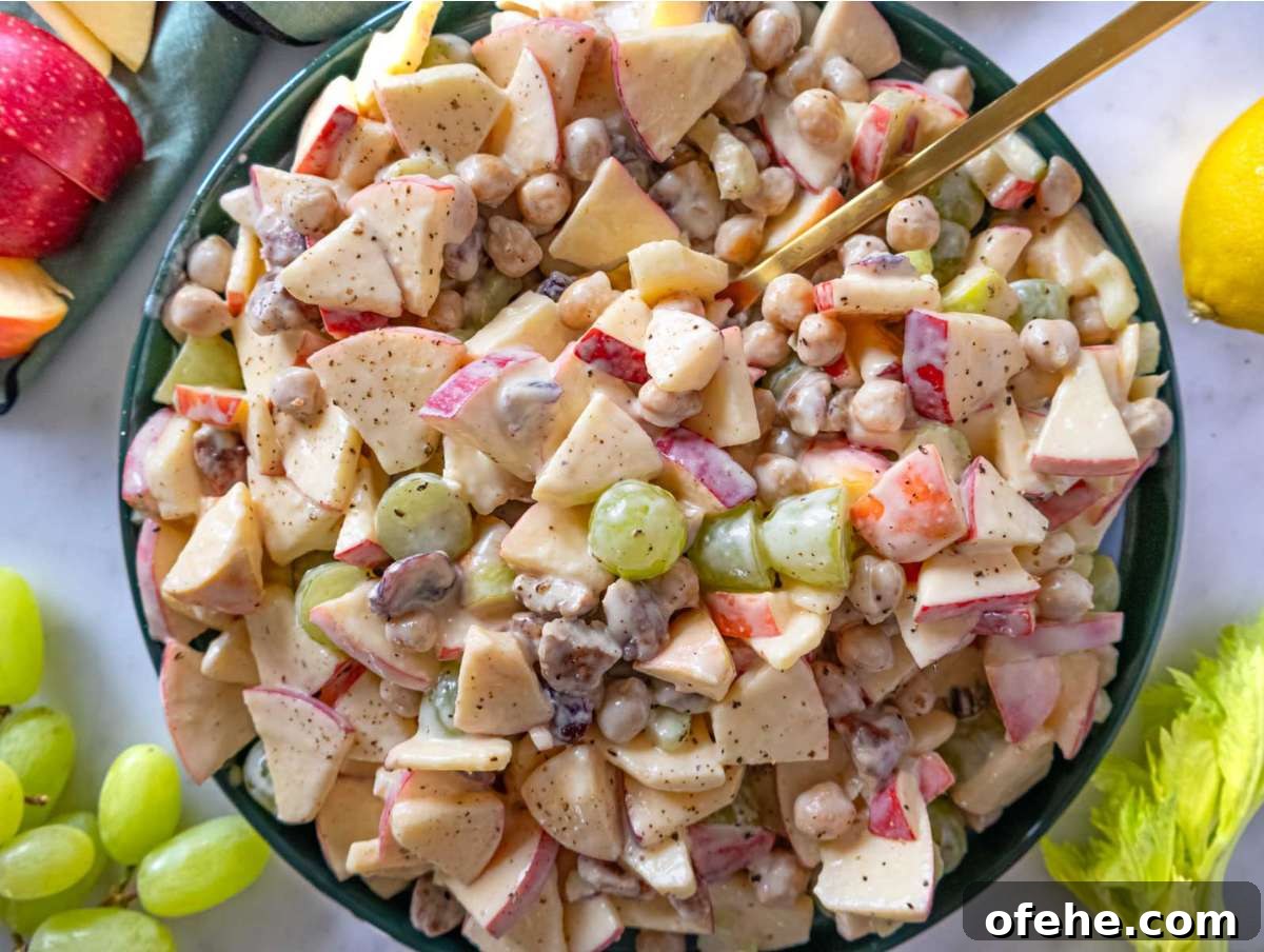 30-Minute Dinners We Cook on Busy Weeknights 4 Step 4 Finished apple chickpea salad served cold as side dish or light lunch.