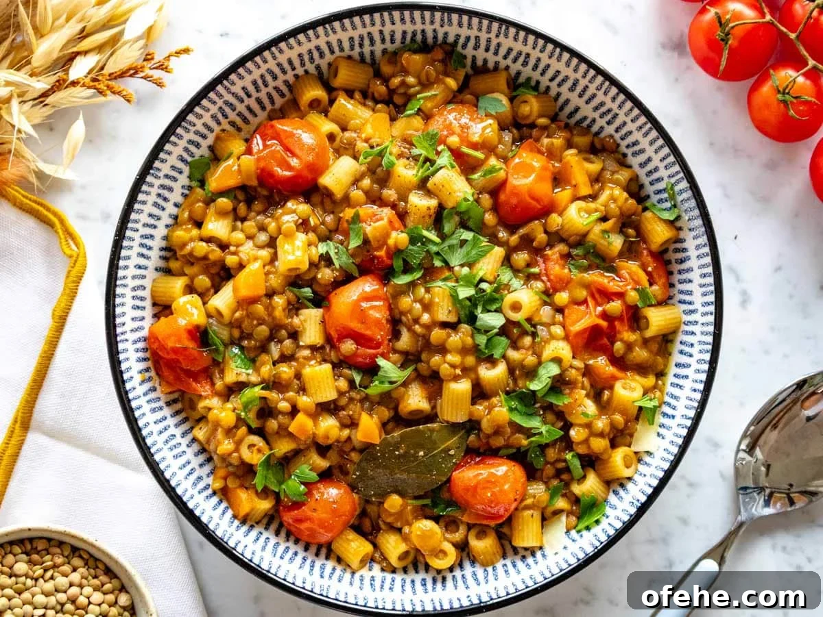 30-Minute Dinners We Cook on Busy Weeknights 9 Creamy lentil pasta in a bowl