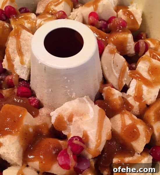 Cranberry Orange Pull-Apart Monkey Bread Recipe 9 Additional Brown sugar mixture over rolls