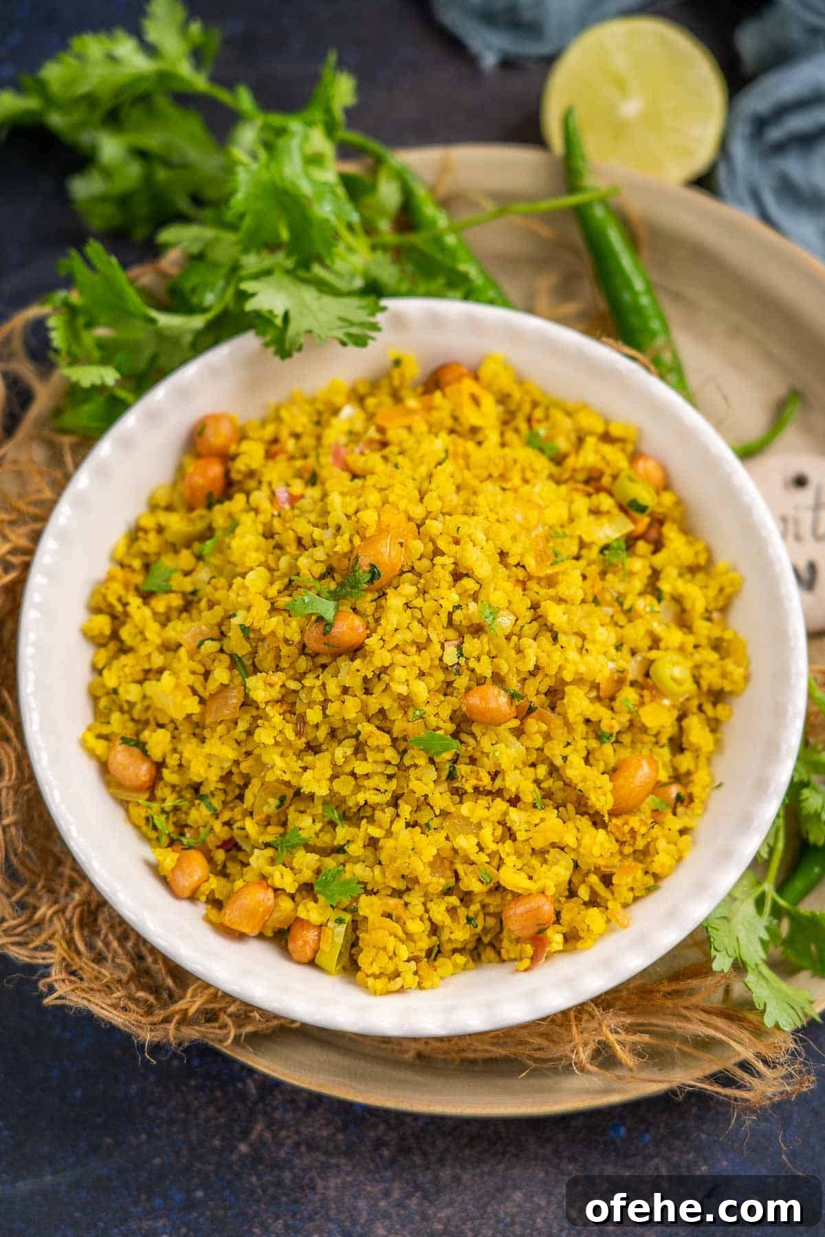 Millet Poha: Flavorful Wholesome Breakfast Recipe for Busy Mornings 2 Millet poha served in a bowl.
