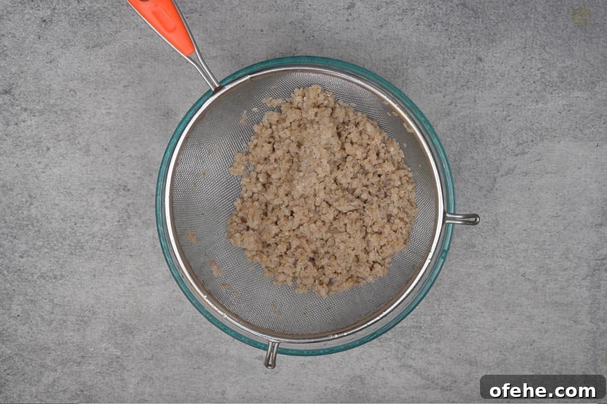 Millet Poha: Flavorful Wholesome Breakfast Recipe for Busy Mornings 5 Drained poha.