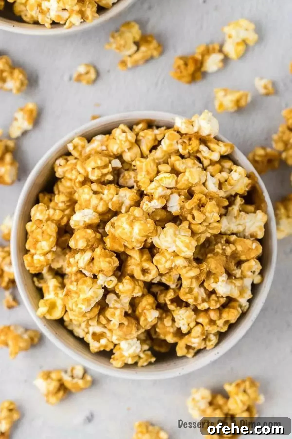 Ultimate Homemade Caramel Popcorn Recipe You’ll Love 9 Bowl of caramel popcorn.