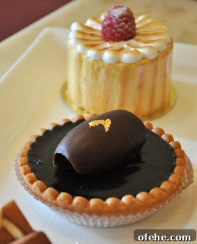 Chocolate ganache tart