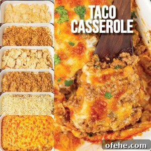 Cheesy Chicken Taco Casserole Recipe for Weeknight Dinners 9 Taco Casserole Recipe