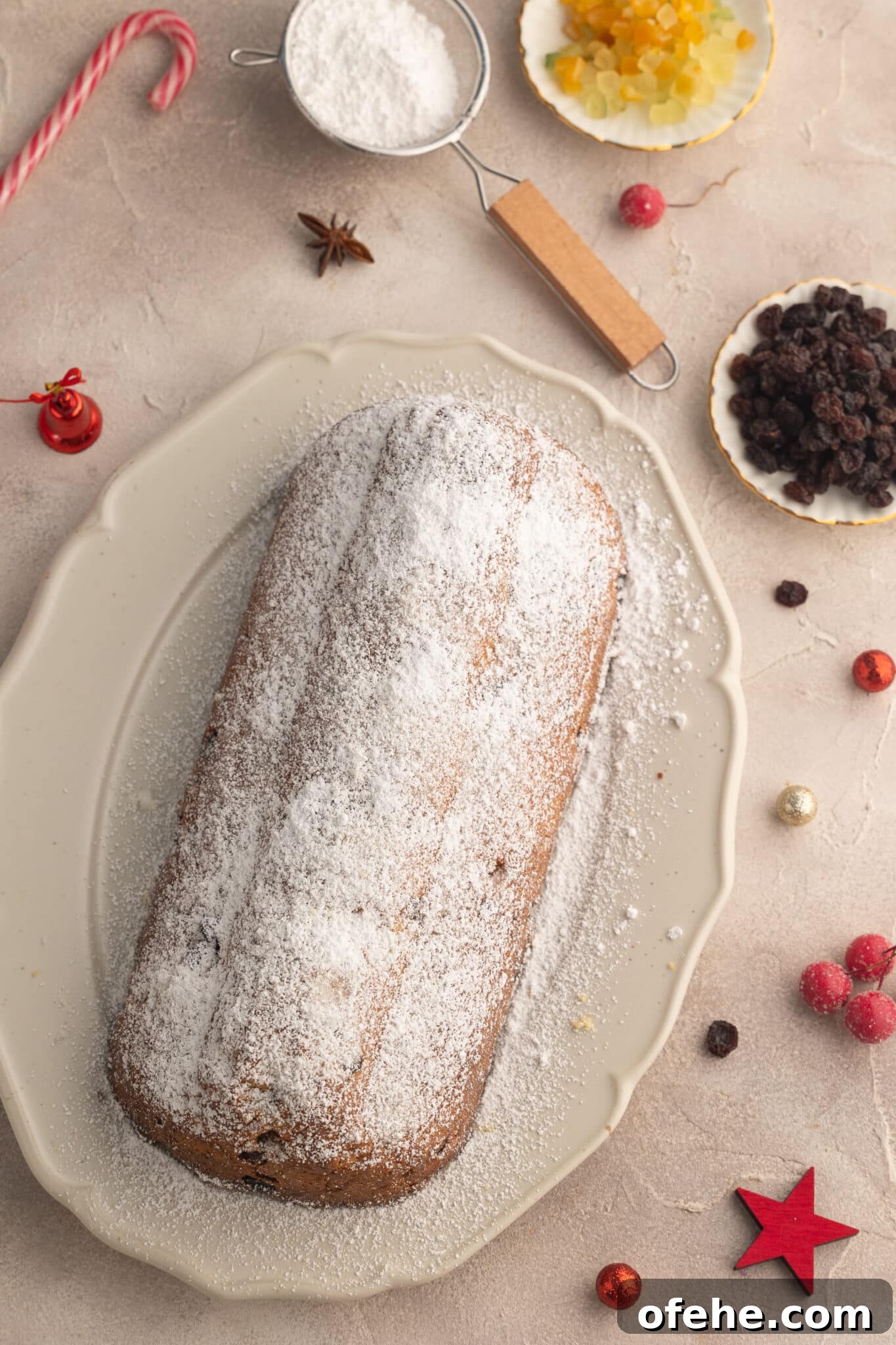 Ultra-Moist Quark Stollen Recipe — No Yeast Needed 6 christmas-stollen