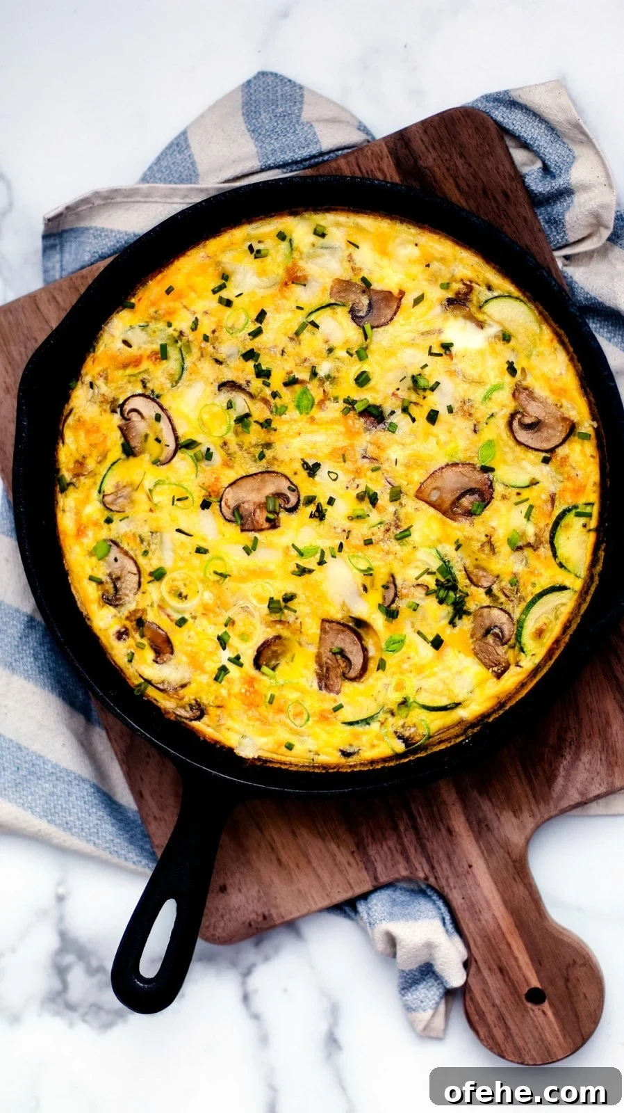 Egg frittata skillet.