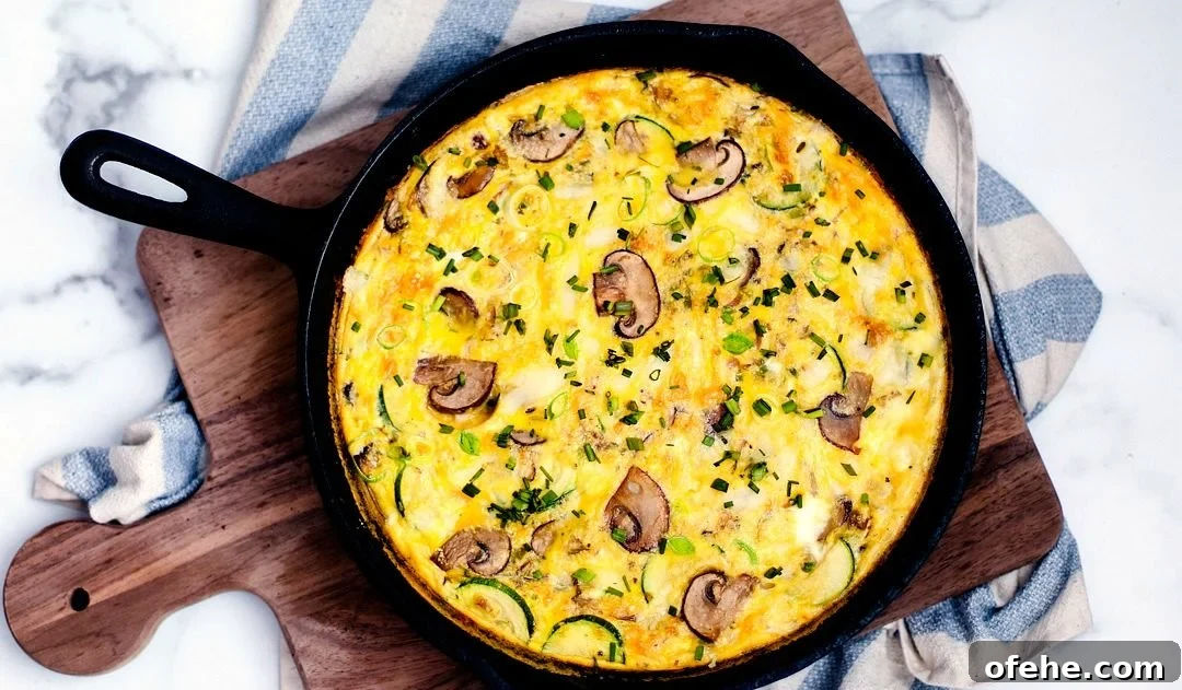 Egg frittata skillet.