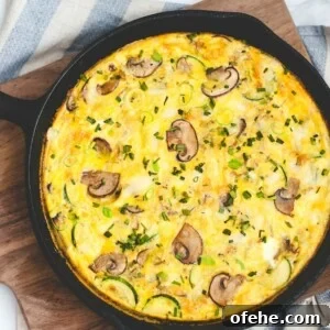 Egg frittata skillet.