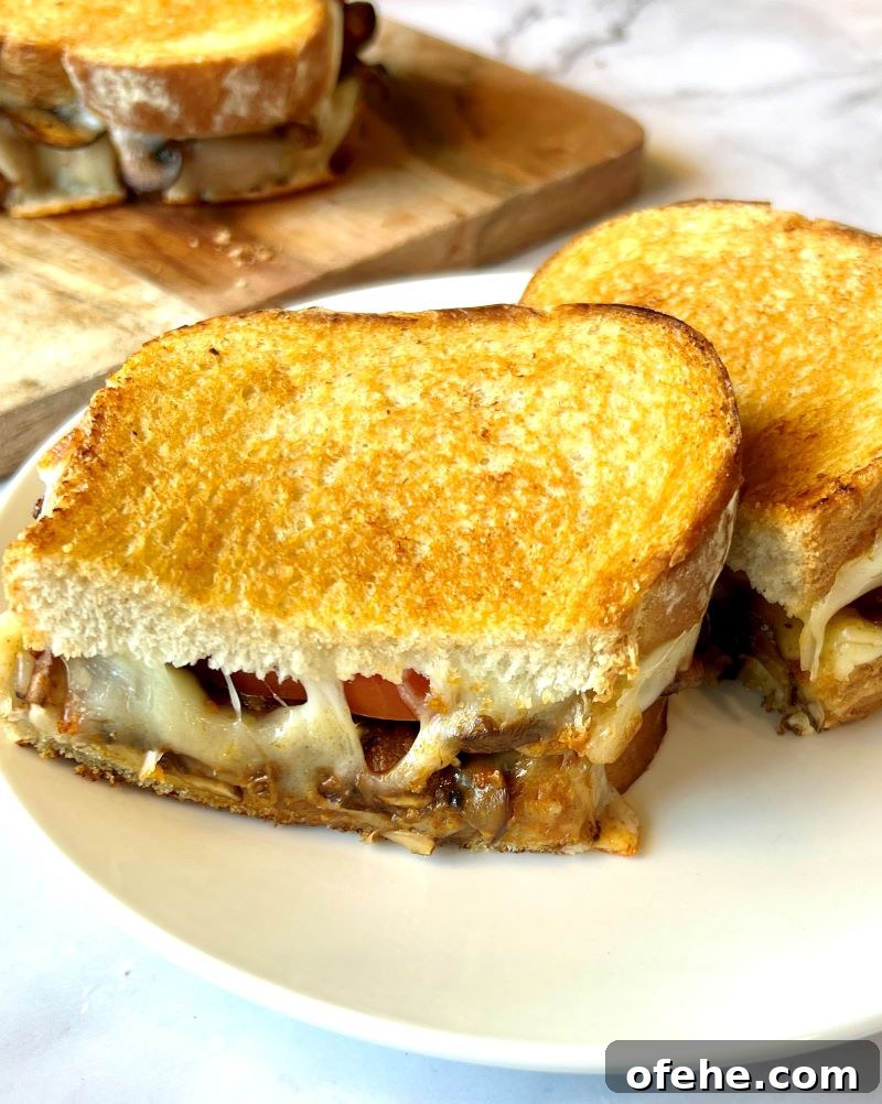 Savory Mushroom and Melted Cheese Grilled Sandwich 12 img 15319 11