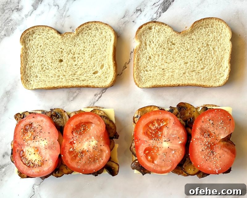 Savory Mushroom and Melted Cheese Grilled Sandwich 8 img 15319 7