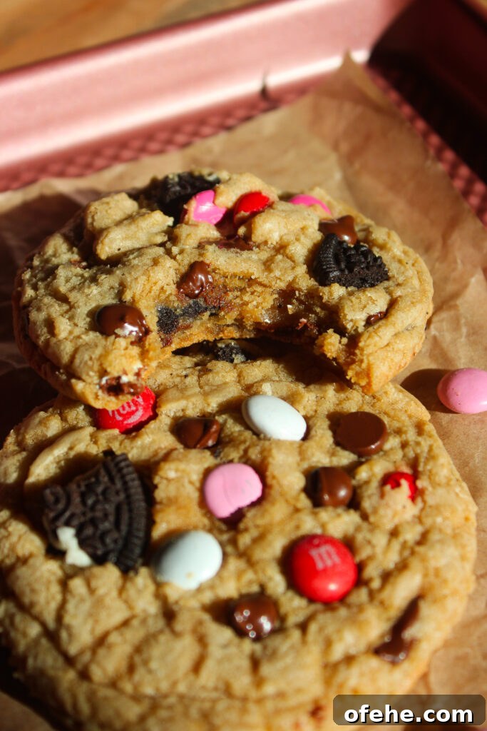 Valentine's Day Oreo and M&M Cookies Recipe 2 img 16098 1