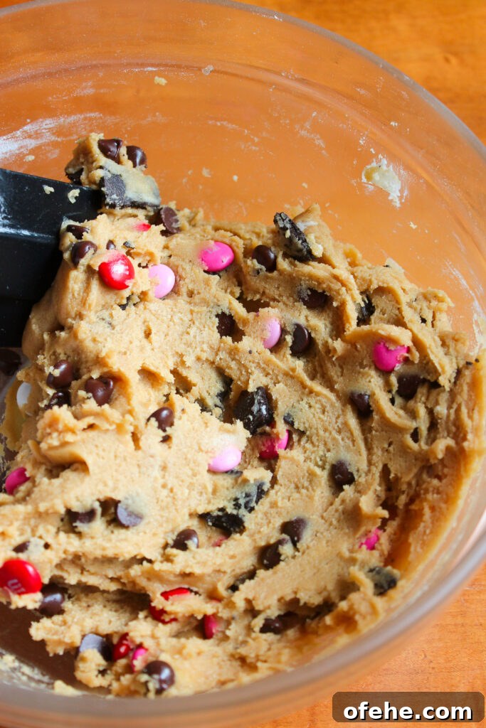 Valentine's Day Oreo and M&M Cookies Recipe 7 img 16098 6