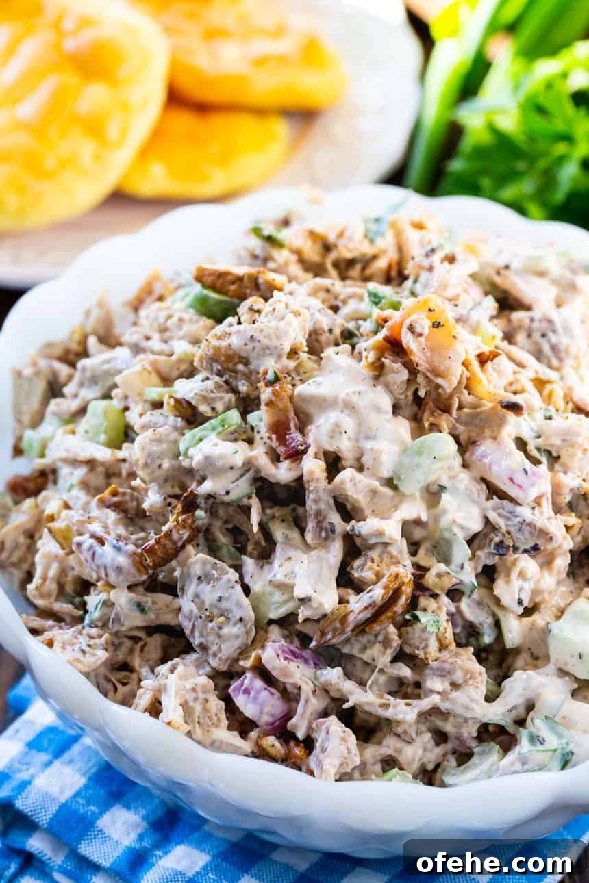 Keto Roasted Chicken and Bacon Salad with Creamy Dressing 3 Low Carb Chicken Salad
