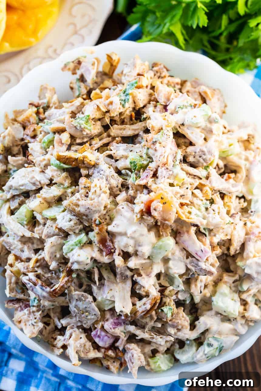 Keto Roasted Chicken and Bacon Salad with Creamy Dressing 4 Keto Chicken Salad with Bacon and Pecans